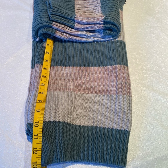 ARMANI EXCHANGE MULTI -COLOURED STRIPED SWEATER Sz L - Picture 5 of 9